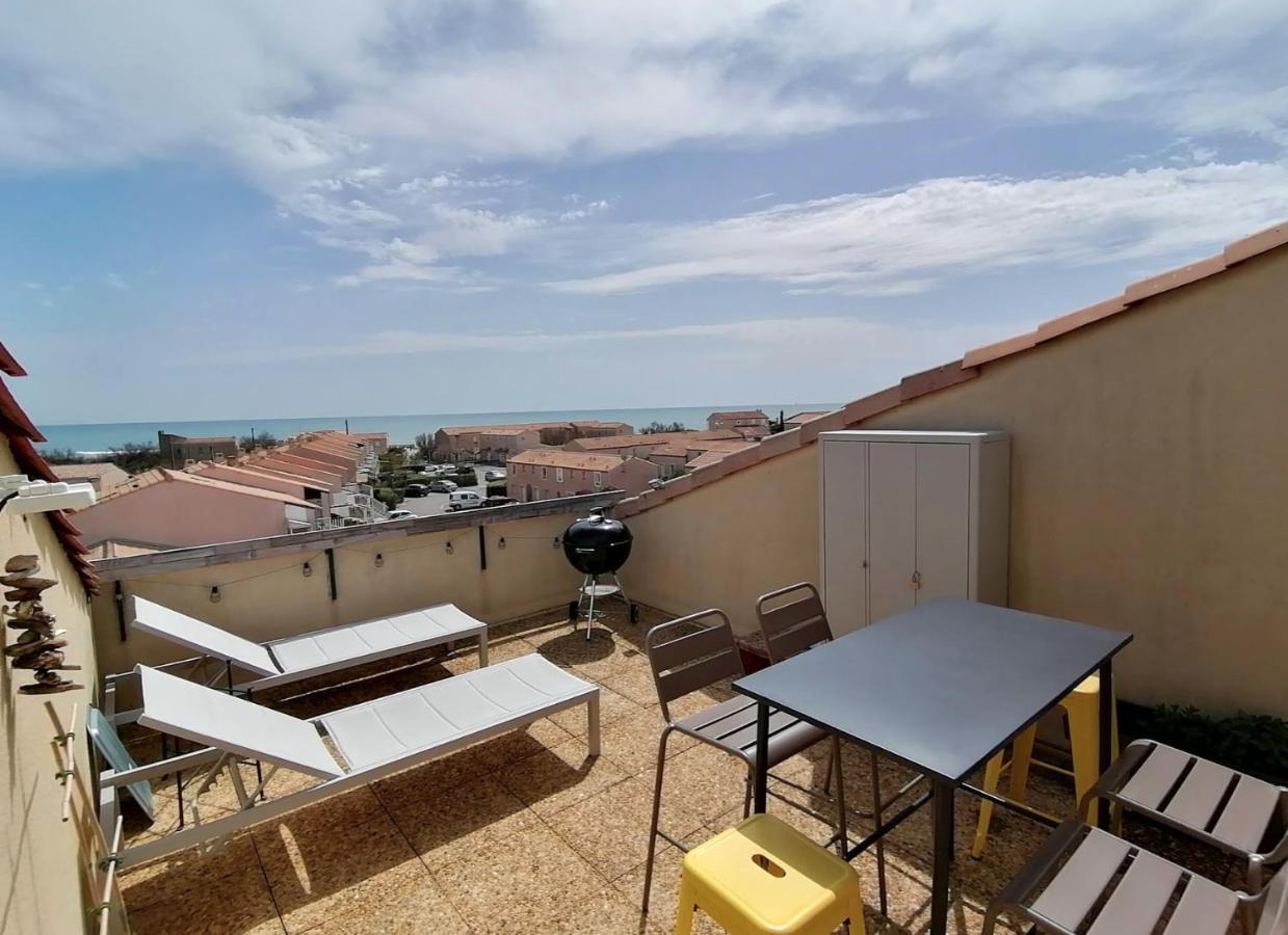 Duplex Terrasse Vue Mer Acces Plage Et Piscine... Frontignan Luaran gambar